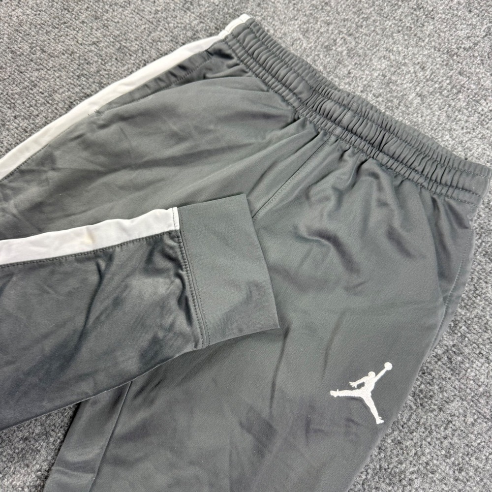 Jordan Track Pants Large Large Grey White Stripe Jumpman Logo Kids